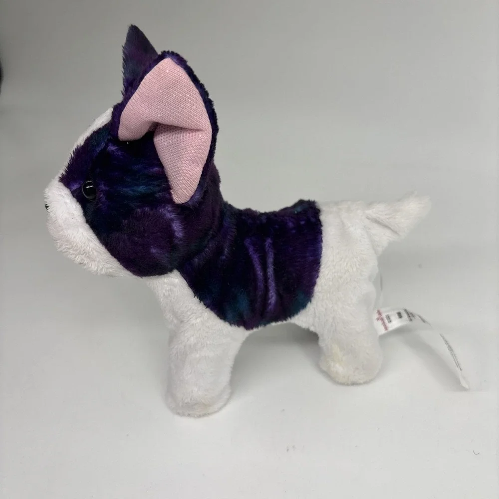 American Girl Berry Brioche Bulldog Pet Dog Poseable Purple Teal 2023
